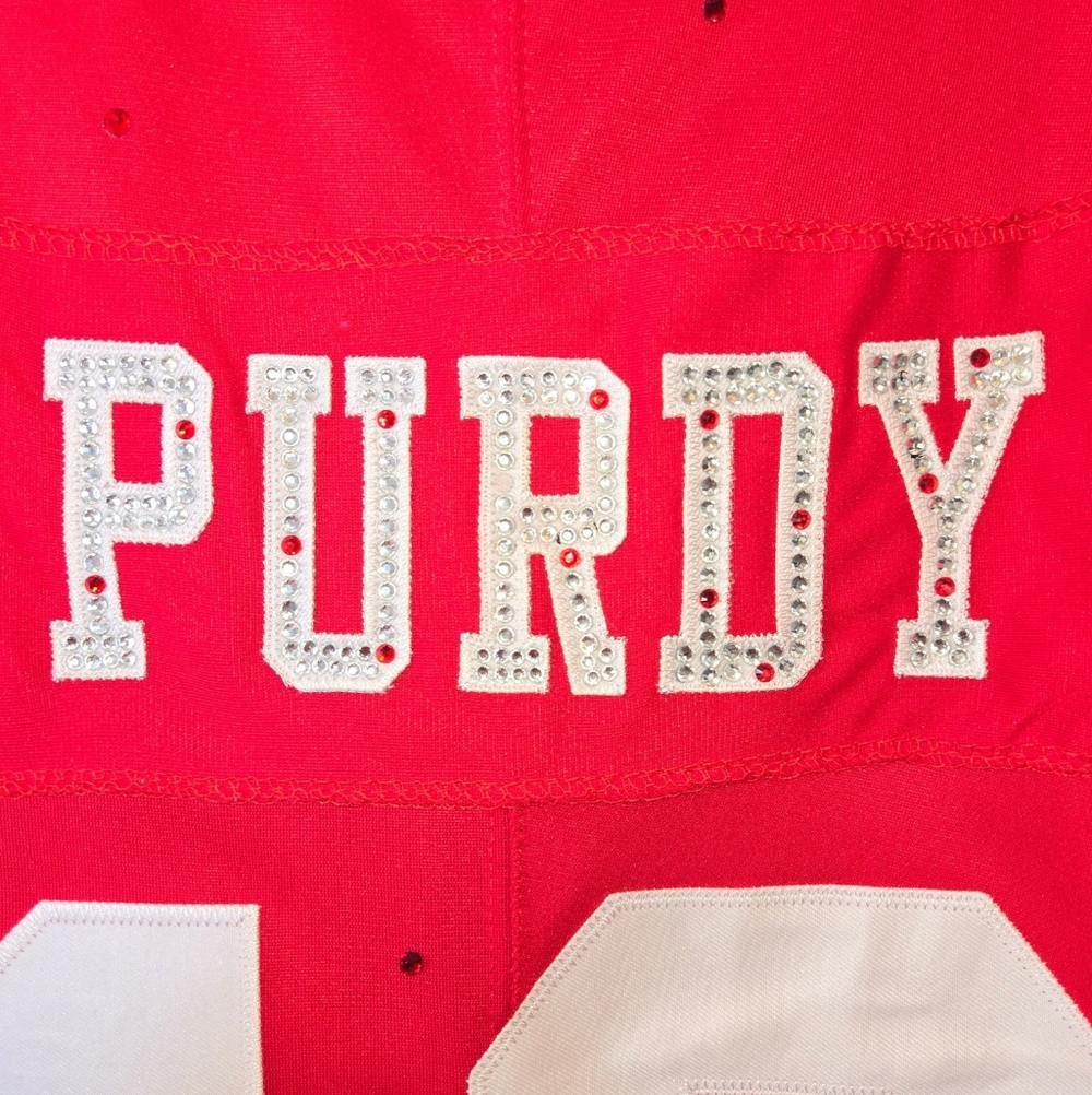 San Francisco 49ers Crop Rhinestone Jersey - Picture 7 of 7